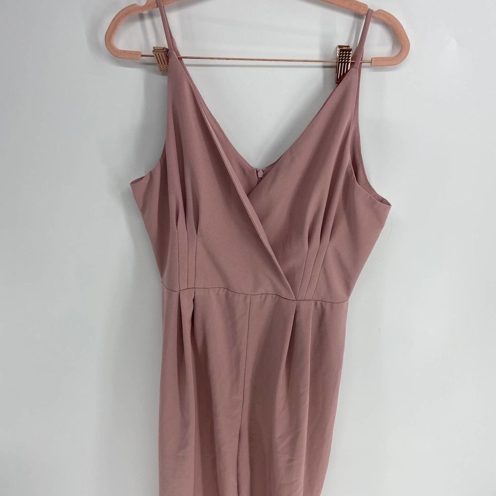 Anthropologie Hutch blush rose pink Rosaline Jumpsuit Wide Leg Womens 10